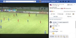 cách xem bóng đá trên facebook